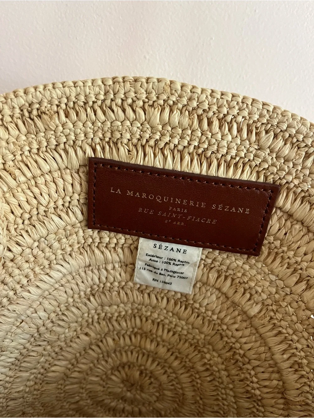 NWOT Sezane June Basket